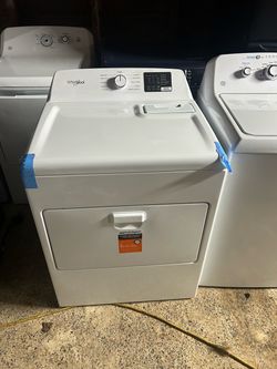 7.0 cu. ft. Vented Front Load Electric Dryer in White with Adaptive Dry new dent