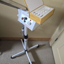 Emark Beauty Steamer with High Frequency Glass Wands