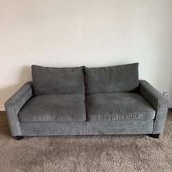 80” Grey Fabric Couch
