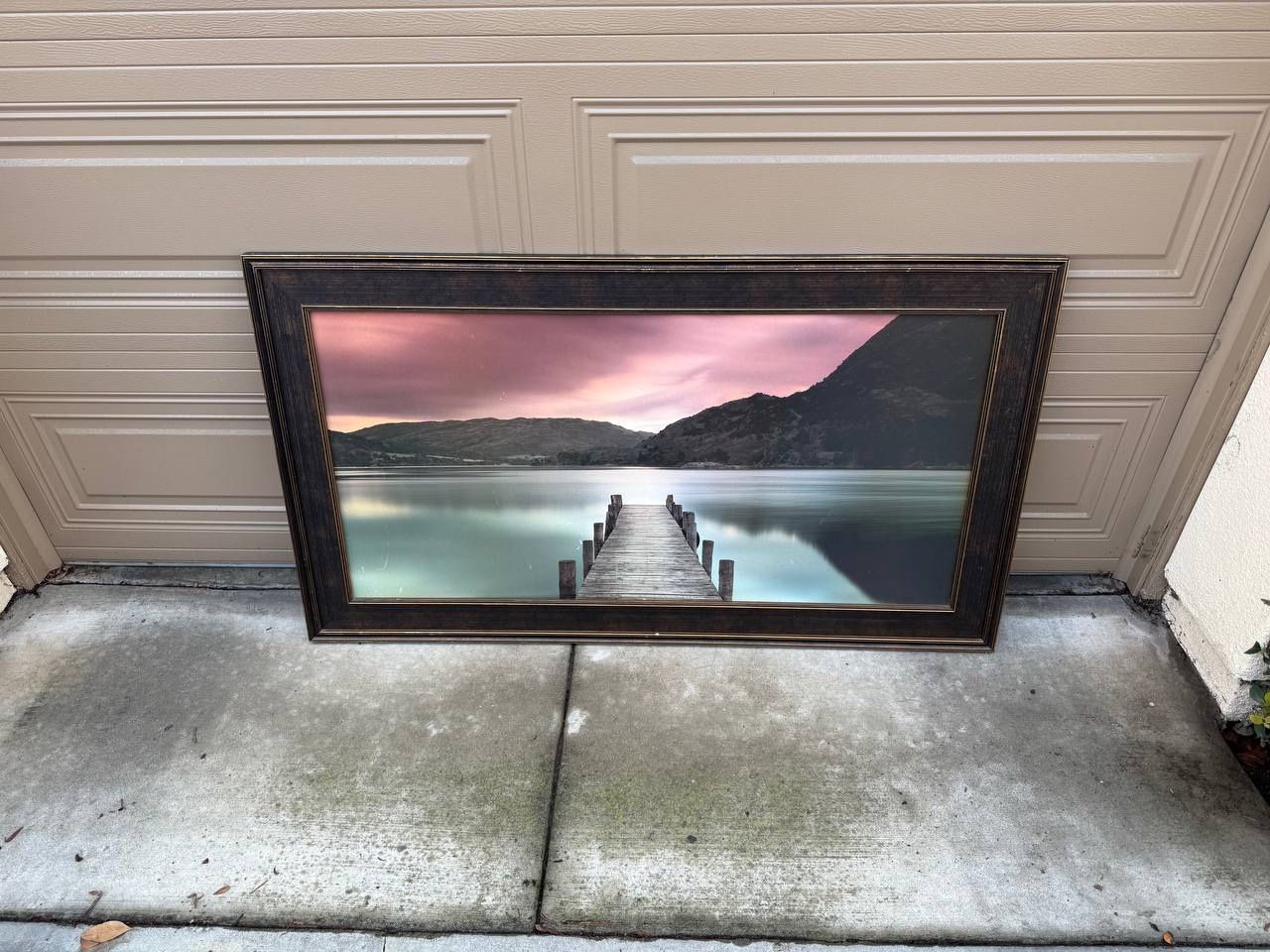 Framed Wall Art – 55 x 31 inches – $25