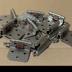 9 pc self-closing overlay hinges satin Nickel by liberty. 
