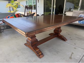 Z gallerie Farmhouse Trestle Dining table (Seats 6-12)
