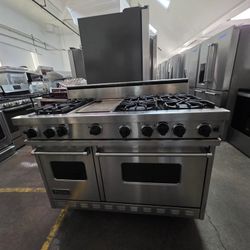 48" VIKING GAS RANGE STAINLESS STEEL 