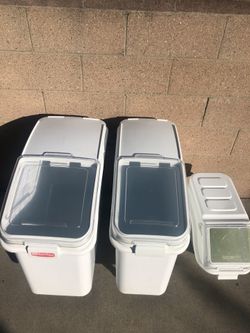White ProSave Mobile Ingredient Bin Set 3