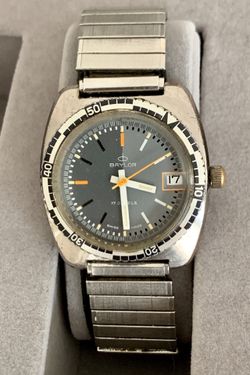 Vintage Baylor Watch - Baylor Diver Watch - Vintage Watch - Mens Watch