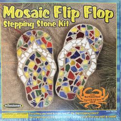 Mosaic Stepping Stone Kits (2) - Flip Flop & Butterfly