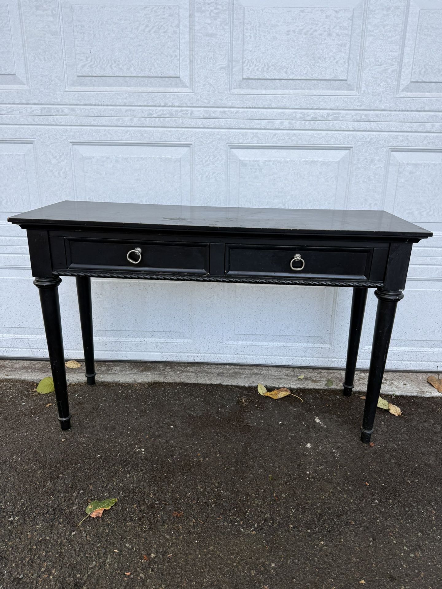 Black long table