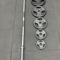 Barbell And Grip Plates 