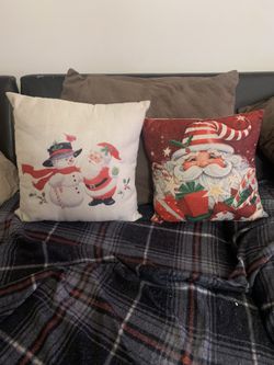 2 Christmas Pillows For $7