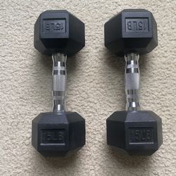 Dumbbells 15 Lbs Weights