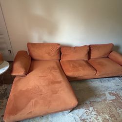 Comfy Orange Sofa