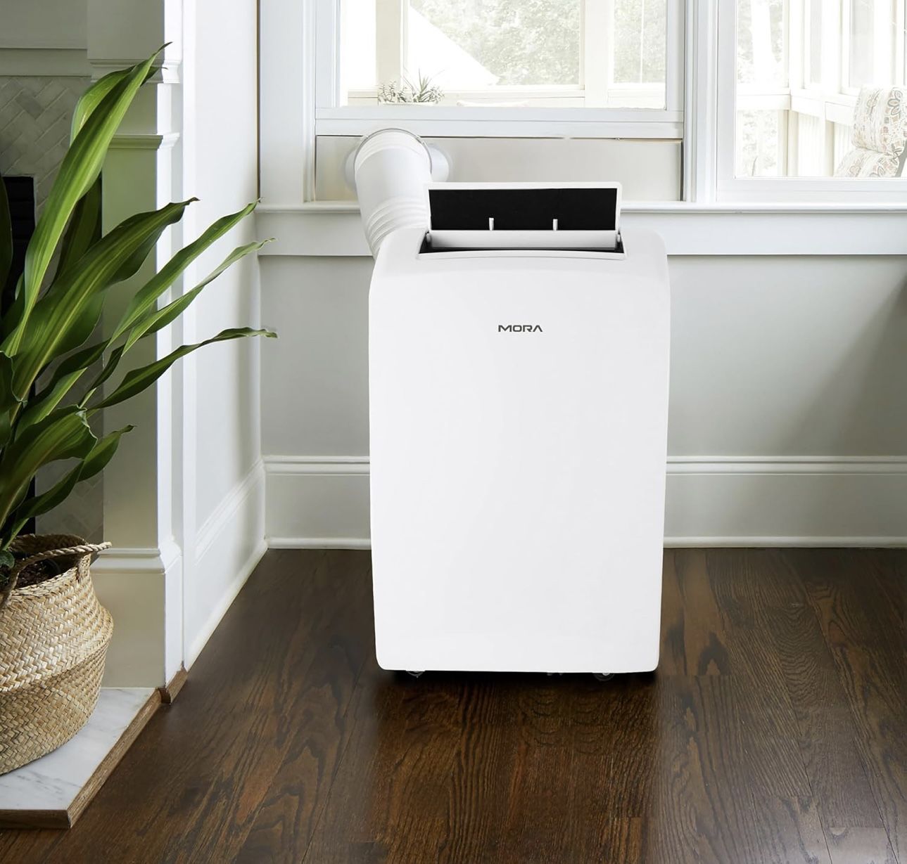 Mora by Hisense Smart 7,000 BTU (DOE), 10,300 BTU (ASHRAE), 300 SF Portable AC, 3 Operating Modes (Cool, Dry, Fan), Remote and Window Vent Installatio