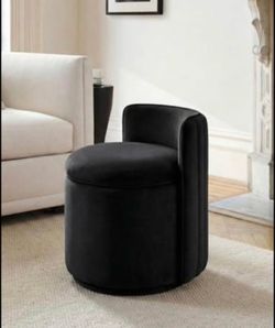 Upholstered Velvet 360 Swivel Vanity Stool