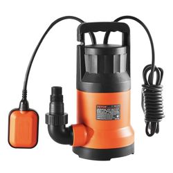 VEVOR Sump Pump, 1 HP, 4000 GPH High Flow, 31 ft Head, Submersible Water Pump,