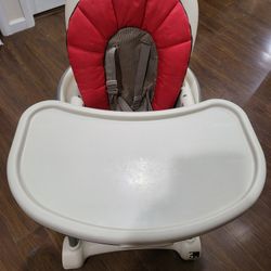 Graco Adjustable High Chair – Brown & Red
