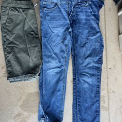 Women’s jeans and shorts