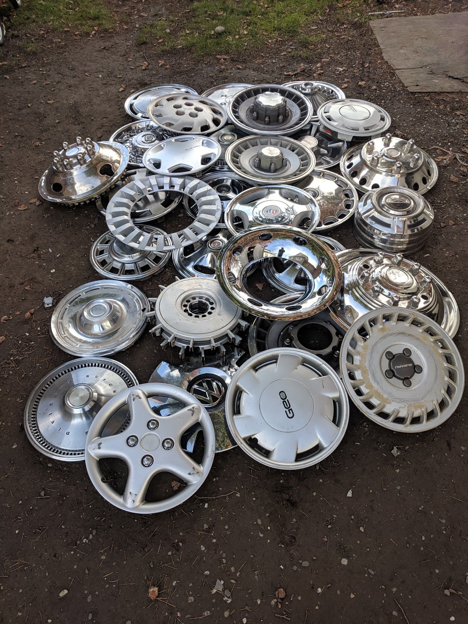 Vintage/ metal/ unusual hubcaps