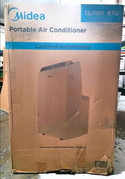 Midea Duo 12,000 BTU Smart Wi-Fi Portable Air Conditioner, Inverter, 3-In-1 Ventilate, Dehumidifier, Cool, Alexa and Google Assistant, Smart Home App,