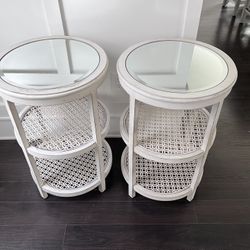 Rustic Wood End Tables 