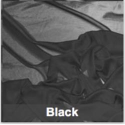 Black Chiffon Wedding Curtains 5 Ft Wide 15 Ft Long