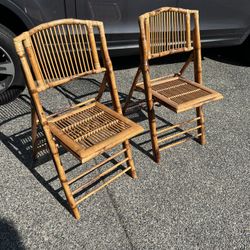 Bamboo Folding Chairs