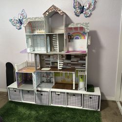 Large Barbie Doll House. 