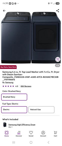 Washer dryer set