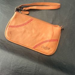 Baseball Inspired Wristlet Purse
