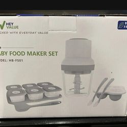 Baby Food Maker, HEYVALUE 13-in-1 Baby Food Processor Set for Baby Food, Fruit.

