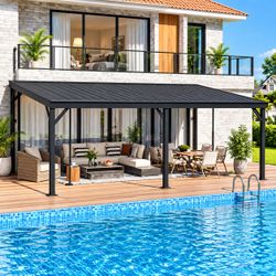 20 in x 12 in Metal Pergola