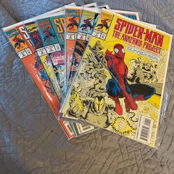 Spider-Man Arachnis Project 1 2 3 4 5 6 Lot Run Set 1994 Marvel