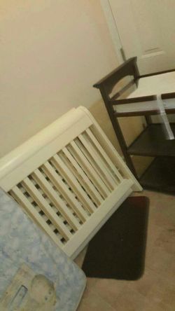 crib and changing table