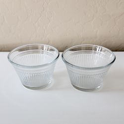Glass Dessert / Prep Bowls (Set of 2)