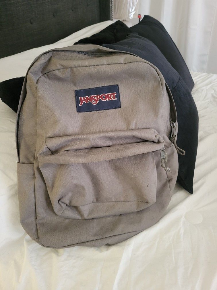 GRAY JANSPORT BACKPACK