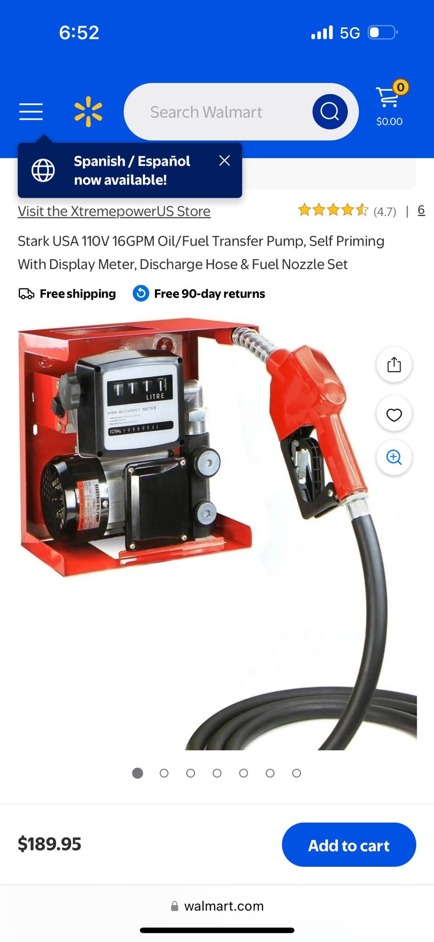 Diesel Oil Transfer Pump With Meter