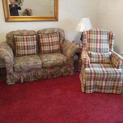Love Seat And Chair 