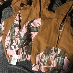 3 Camo Pink Jackets NEW