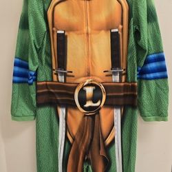 TMNT - Leonardo Plush Halloween Costume Pajama Adult Medium 