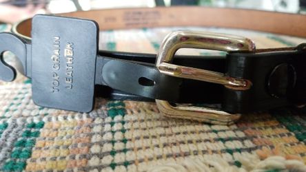 Top Grain Black Leather Belt