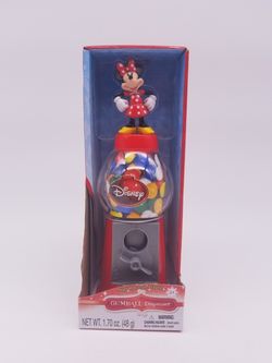 Christmas Minnie Mouse Gumball Dispenser Disney New A2q