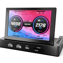 ROADOM 5 Mini Monitor with Raspberry Pi Mount Holes  USB HUB, Type-C