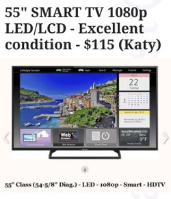 55"  SMART TV 1080P EXCELLENT