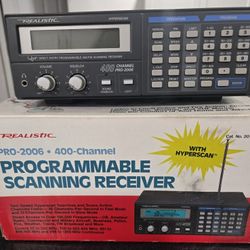 Vintage Realistic Pro2006 400 Channel Programmable Scanning Receiver 20-145A