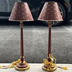 Vintage Side Table Lamps 