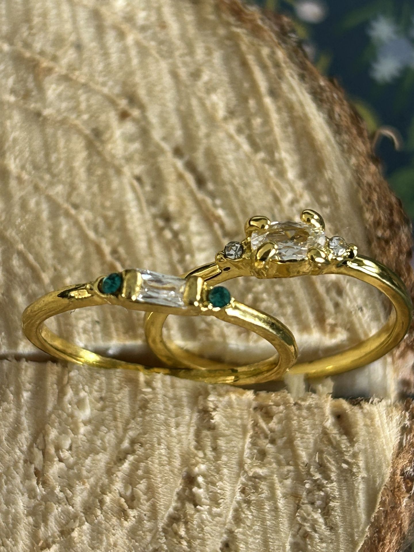 New 2 Gold Colored Rings SiE 6.5