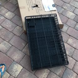 Single Door Folding Metal Dog Crate 30”