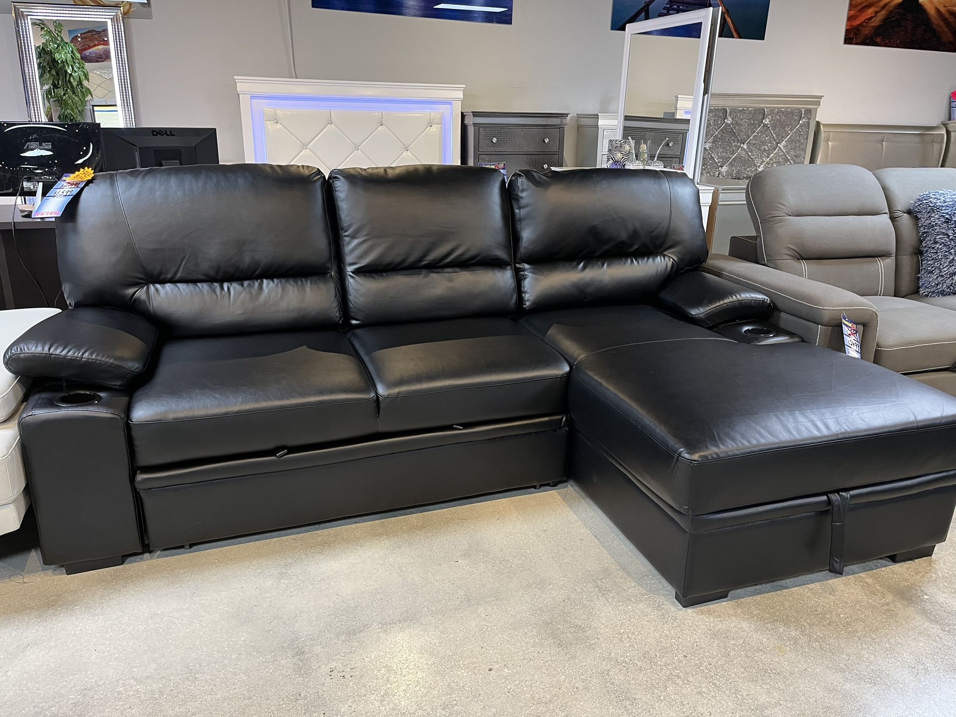 Sleeper Sectional On Blowout Tax season Sale