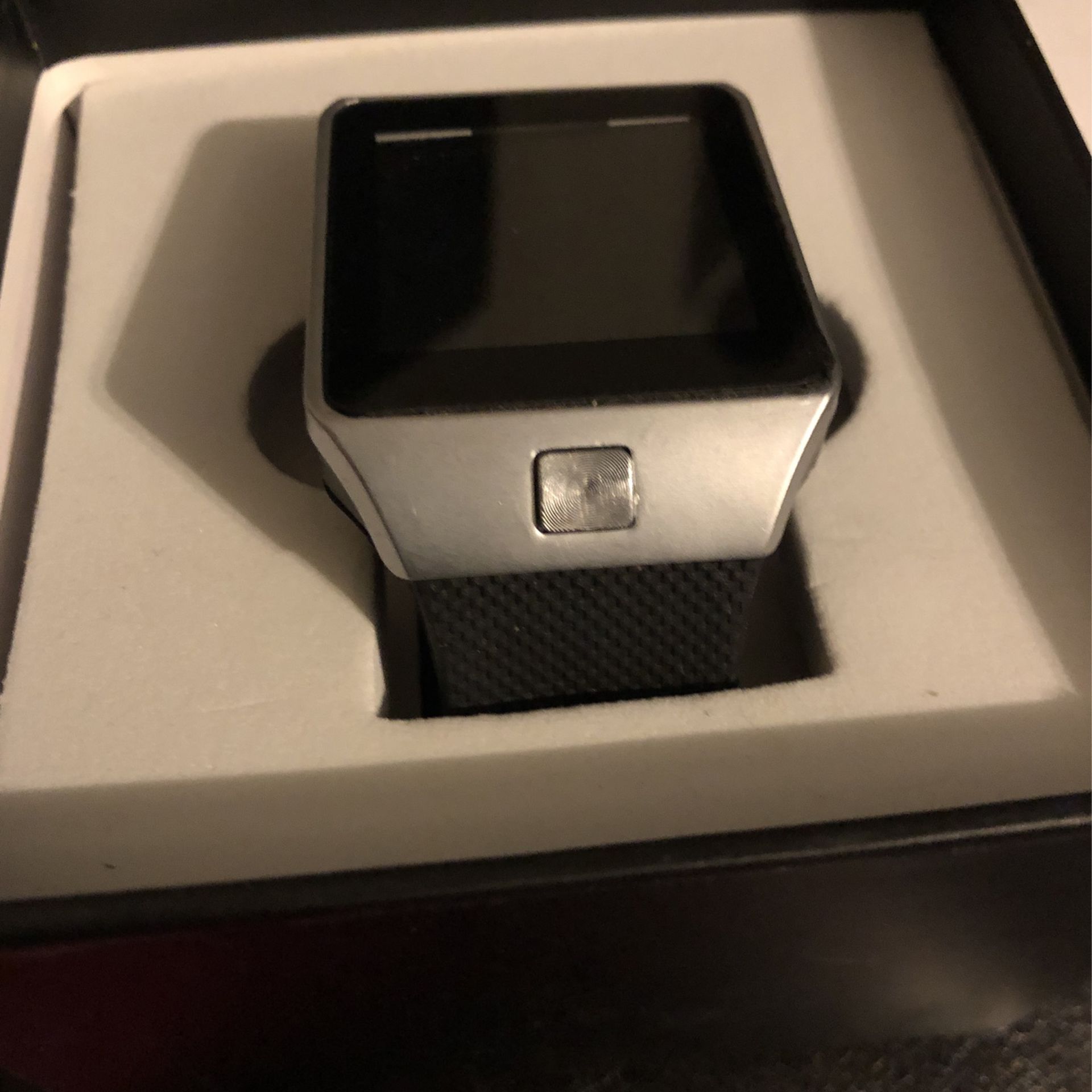 Black And Silver Smart Watch 