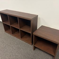 Shelf Bookcases and Matching End Table