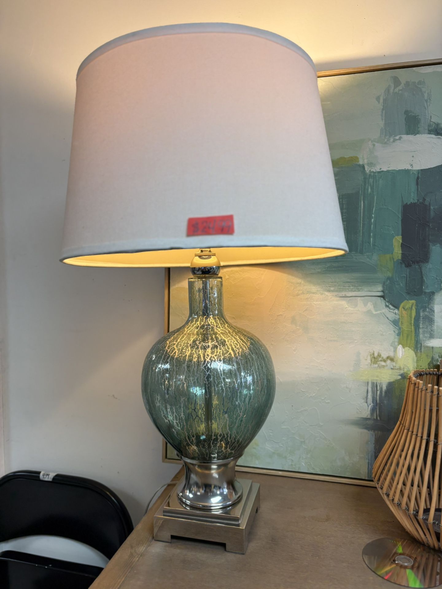 Mercury Glass Lamp $24.99